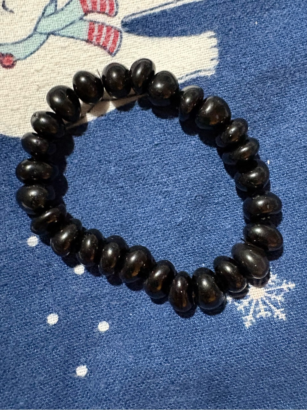 Black Beaded Stretch Bracelet - Classic Women’s Bracelet